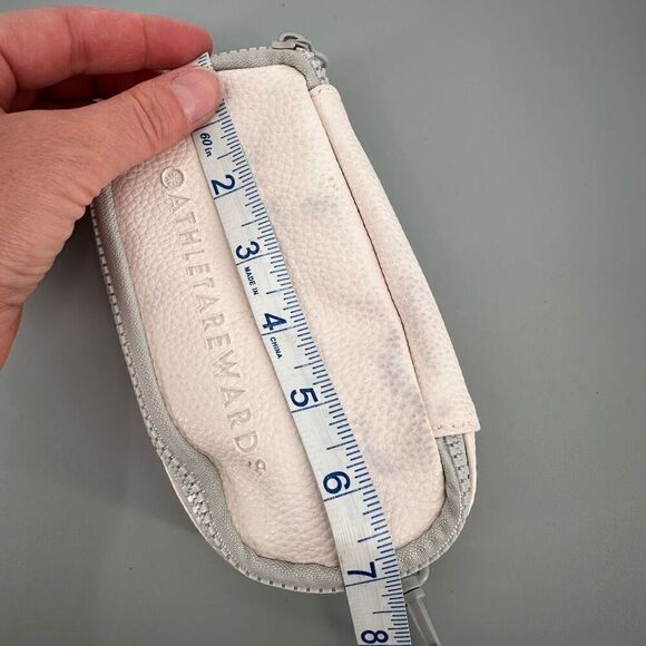 Athleta Rewards White Leather Travel Pouch Sunglasses case bag - Picture 6 of 7